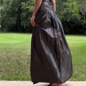 Krizia vintage 100% silk maxi skirt with corset top